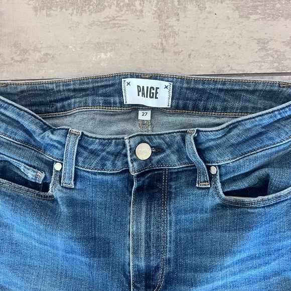 Paige Hoxton Ankle Jeans Classic Blue Women's Jeans - Picture 2 of 5
